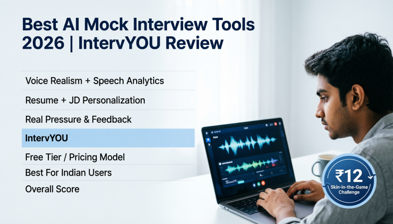 Best AI Mock Interview Tools 2026 | IntervYOU Review